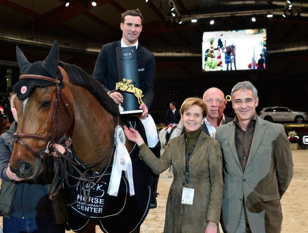 Romain Duguet (SUI) und Otello du Soleil holten sich in souveräner Manier den Sieg im Gaston Glock's Grand Prix Salzburg. © Michael Graf