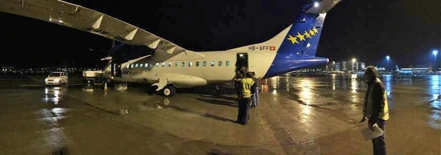 Für die VIP Gäste ging es im Charterflugzeug zur Mevisto Amadeus Horse Indoors. © horsedeluxe