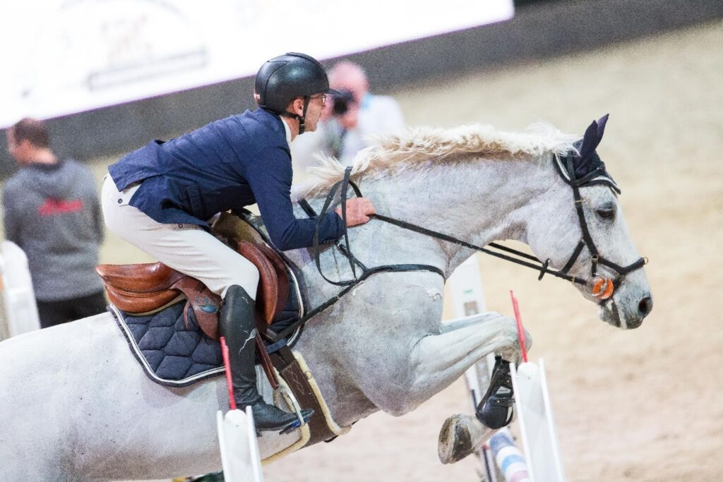 Mit Cavalino G belegte Franz Gierlinger (GER) Rang zwei im Fixkraft Medium Amateur Tour Finale. © Michael Graf