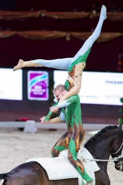 Torben Jacobs und Theresa-Sophie Bresch (GER) liegen auf Rang drei im FEI World Cup™ Dressage. © Michael Graf
