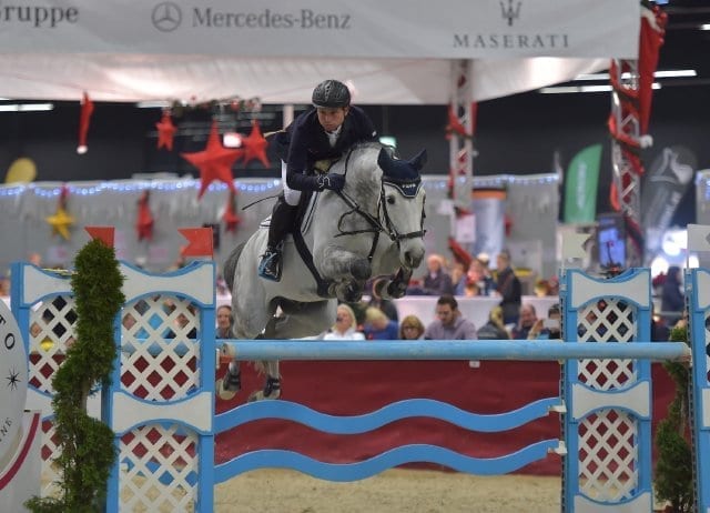 Der Triple-Olympiasieger Michael Jung (GER) gewann heute im Sattel von FischerDaily Impressed das Amadeus CSI2* Big Tour Opening. © Fotoagentur Dill