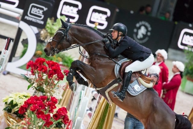 Julia Kayser (AUT/T) und Sterrehof's Cayetano Z waren das bestplatzierte österreichische Duo im CSI4* Gaston Glock's Grand Prix Salzburg. © Michael Graf