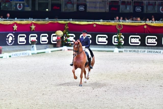 Der sympathische Spanier Severo Jesus Jurado Lopez wurde mit Lorenzo Zweiter im FEI World Cup™ Dressage Grand Prix Freestyle presented by Familie Gaston und Kathrin Glock. © im|press|ions - Daniel Kaiser