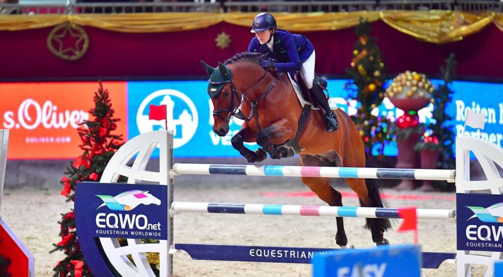 Pia Reich (GER) und Quiwi Dream blieben heute im EY Cup U25 Weltfinale als einzige fehlerfrei. © im|press|ions – Daniel Kaiser