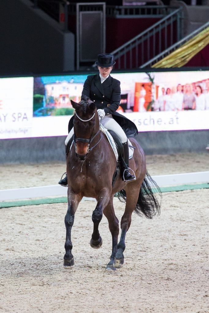 Ein Sieg und ein zweiter Platz im Sattel von Lukas - mit dieser Bilanz im CDIU25 Iris Porsche Dressage U25 Cup kann Franziska Stieglmaier (GER) durchaus zufrieden sein. © Michael Graf
