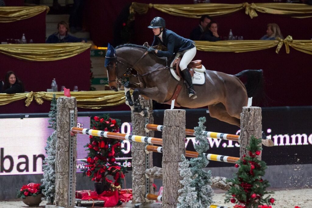 Erica Swartz (SWE) und Vincente wurden Dritte im CSI4* Mevisto Big Tour Opening. © Michael Graf