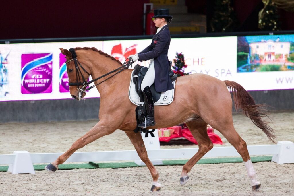 Mit ihrem Quantico war Timna Zach (AUT/St) im CDIU25 Iris Porsche Dressage Grand Prix Freestyle unschlagbar. © Michael Graf