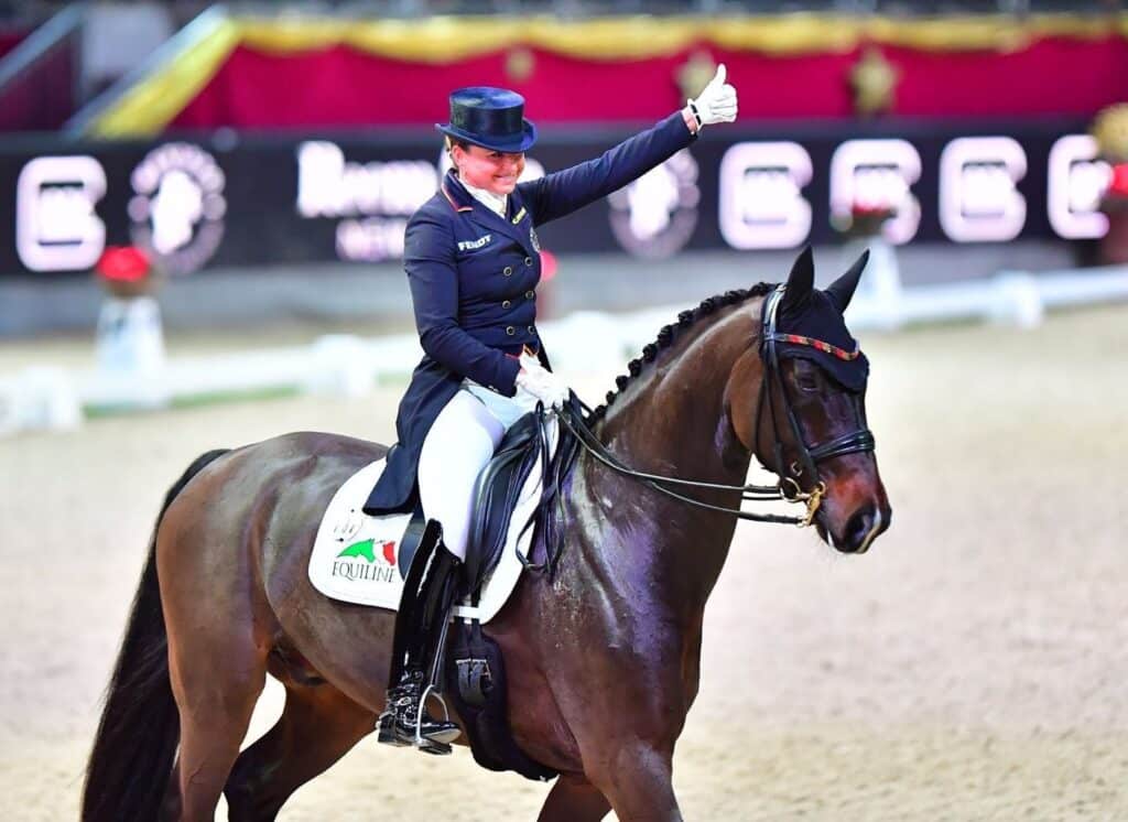 Die deutsche Amazone Dorothee Schneider rockte im vergangenen Jahr den Dressur-Weltcup in der Salzburgarena. © Im|press|ions - Daniel Kaiser