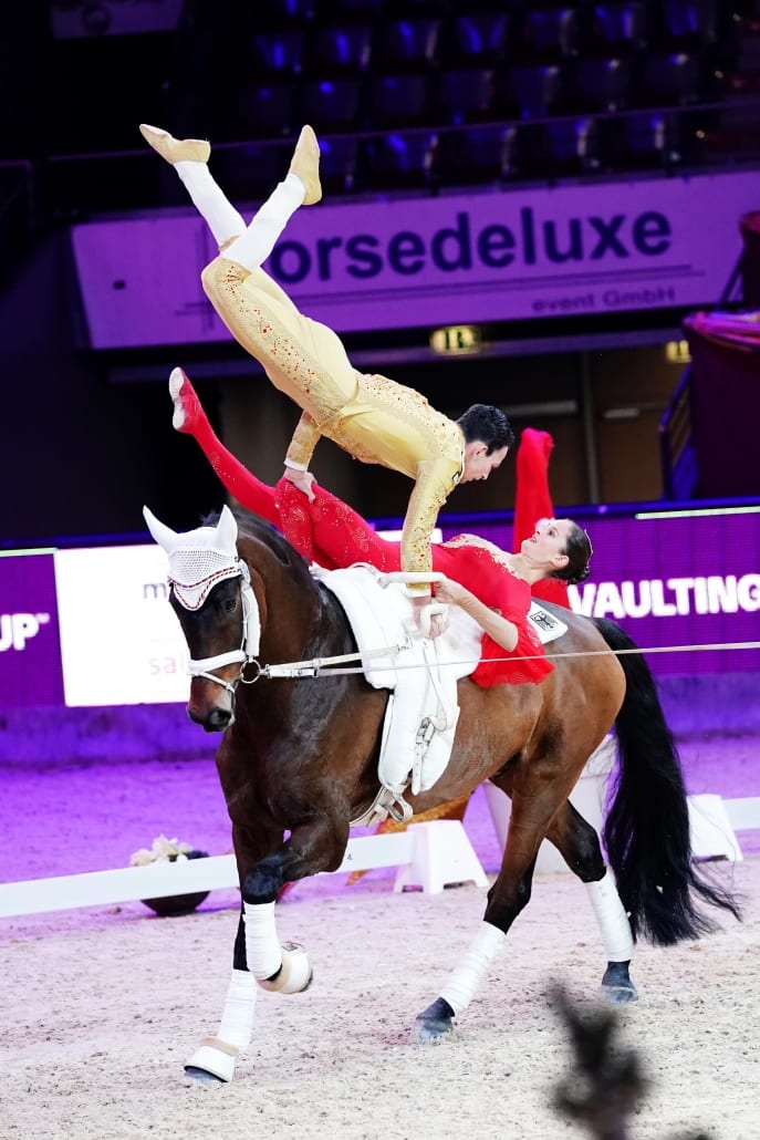 Die Pas de deux-Weltcupfinalsieger von 2018, Torben Jacobs und Theresa-Sophie Bresch, sind mit dem Sieg in Salzburg auf dem besten Weg zur Titelverteidigung. © Andrea Fuchshumer