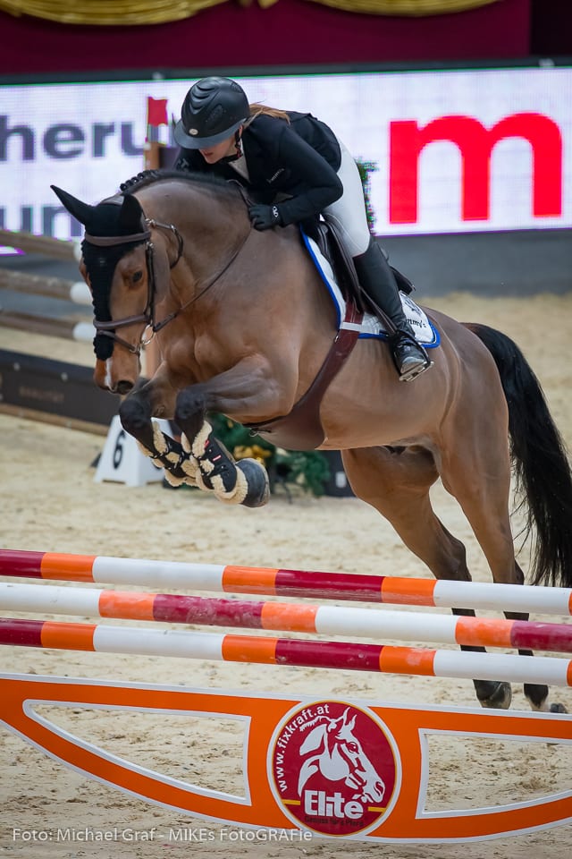 Susanne Winter und Mevistos Bonaparte gelingt eine super Runde, die für zwei Platz reicht. © Michael Graf