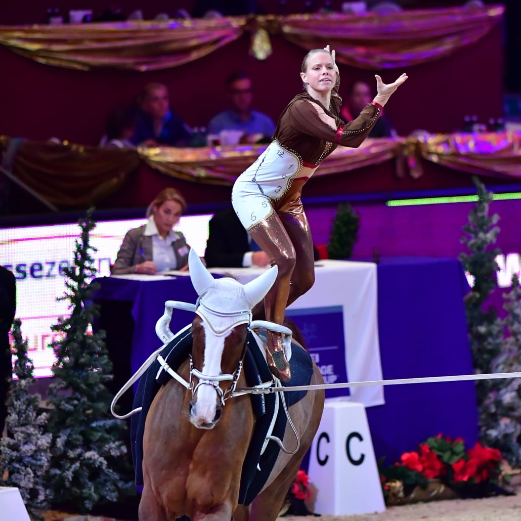 Nadja Büttiker (SUI) liegt nach Runde eins in Führung im Weltcup von Salzburg. © Daniel Kaiser