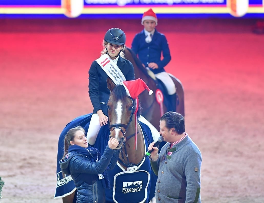 Marie Kabler durfte sich über den SPS Small Amateur Tour Finalsieg bei der Amadeus Horse Indoors 2018 freuen. © Daniel Kaiser