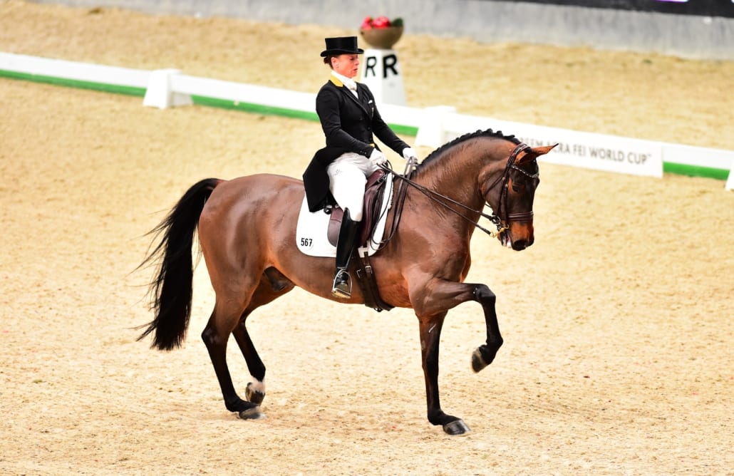 Isabell Werth und Don Johnson FRH siegten souverän beim ersten Weltcup in Salzburg im Jahr 2015. © Daniel Kaiser