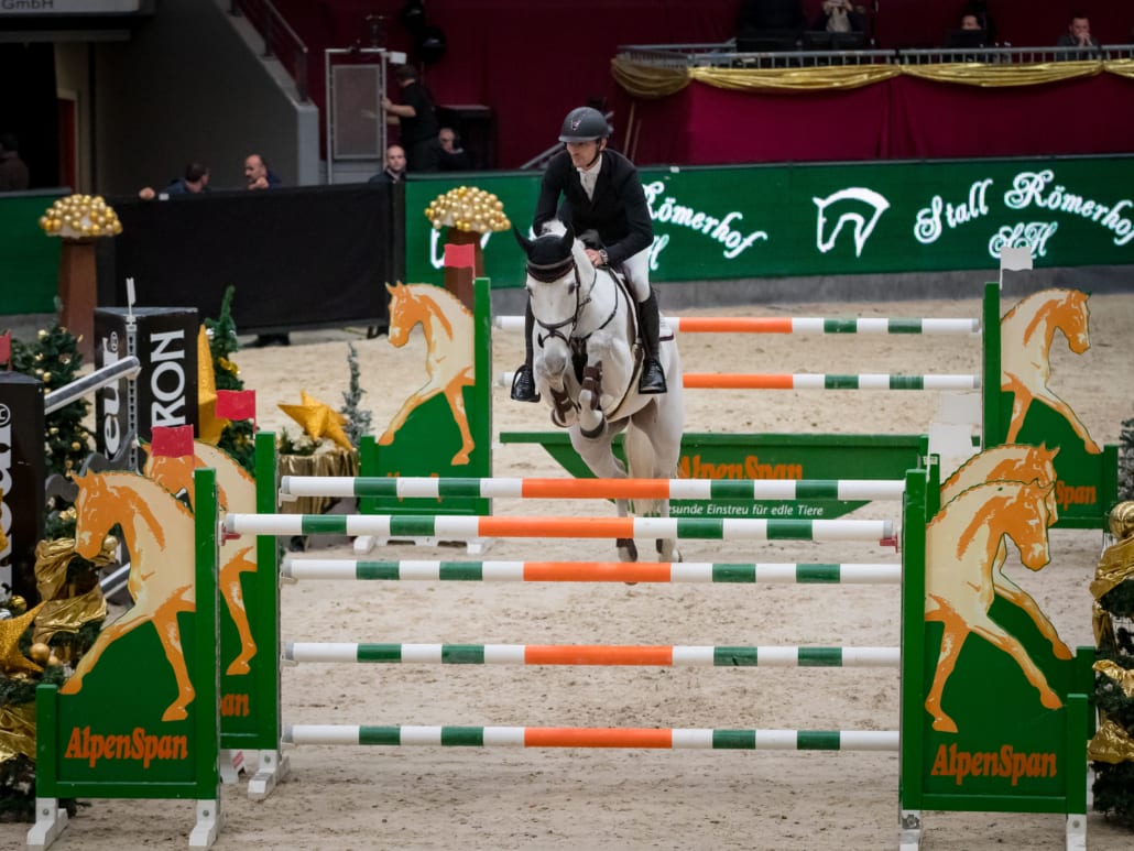 Bester Österreicher im Stall Römerhof Championat war Stefan Eder mit EM-Pferd Dr. Scarpo auf Platz 6. © Michael Graf
