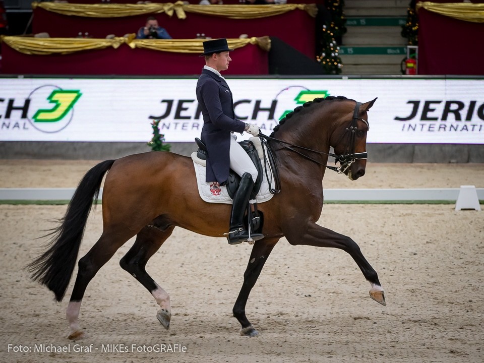 Matthias Alexander Rath (GER) und Foundation wurden Dritte im Jerich 4-Stern-Grand Prix. © Michael Graf