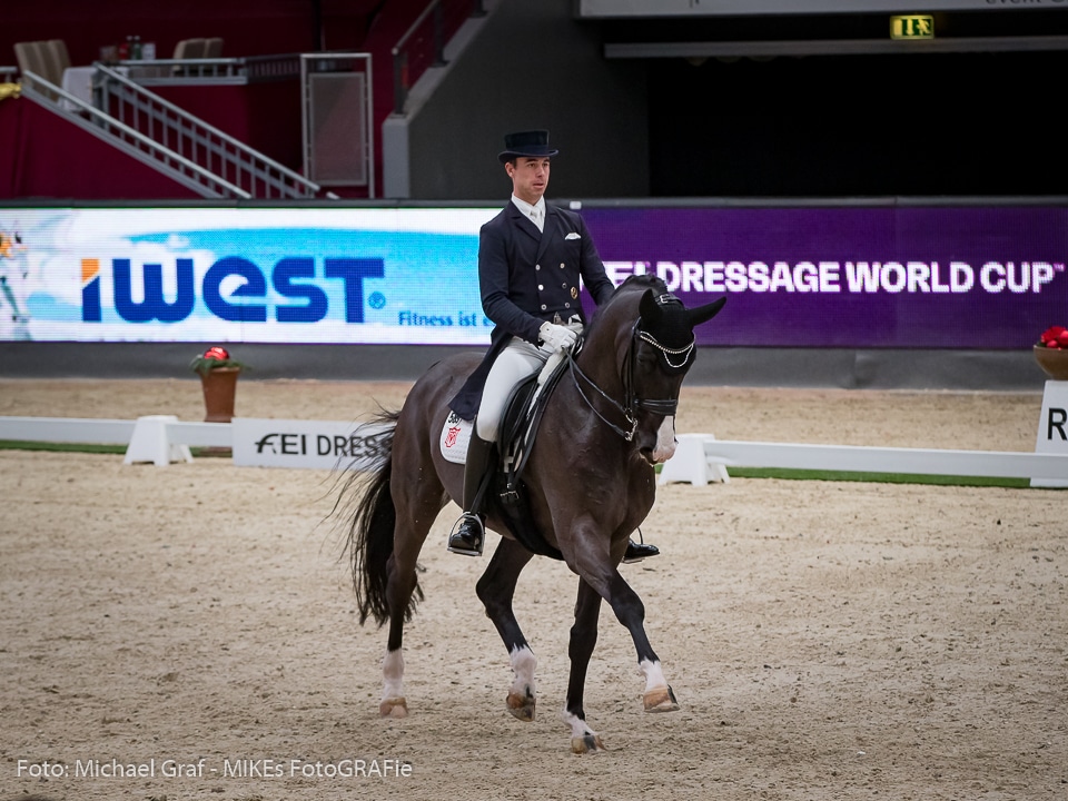 Platz zwei im Weltcup Grand Prix von Salzburg für Vorjahressieger Benjamin Werndl und Daily Mirror. © Michael Graf