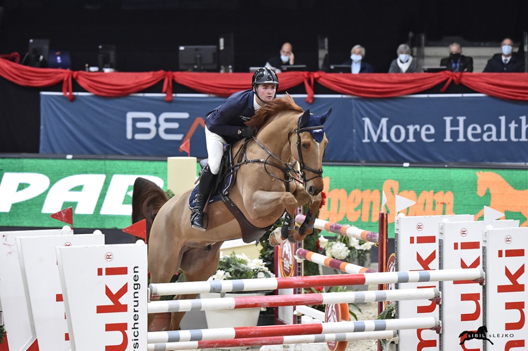 Bryan Balsiger und  Everest v`t Hof V Eversem Z wurden mit einem Zeitfehlerpunkt Dritte in der 2. EY Cup Qualifikation.  © Sibil Slejko