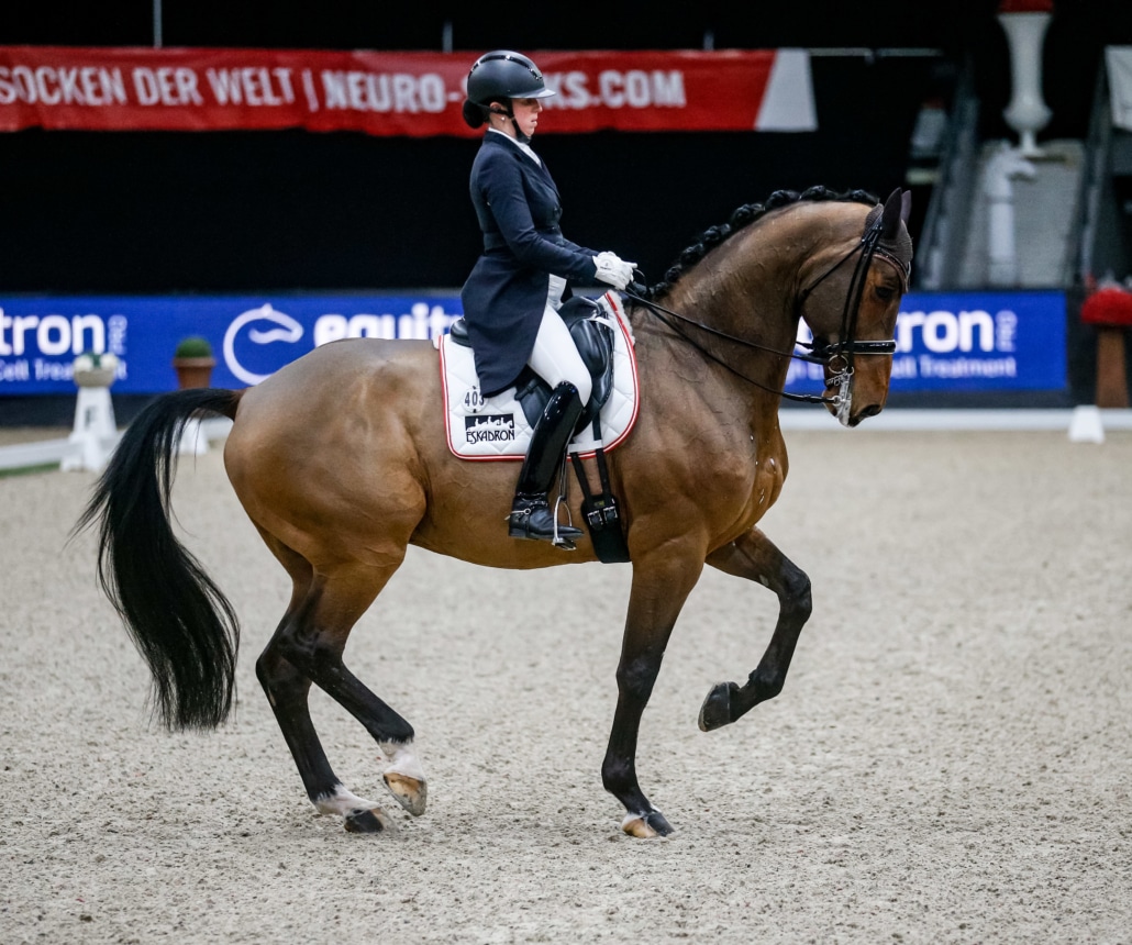 Platz 3 im CDI3* equitron-pro Grand Prix Special für Oberösterreichs Astrid Neumayer. © EQWO.net