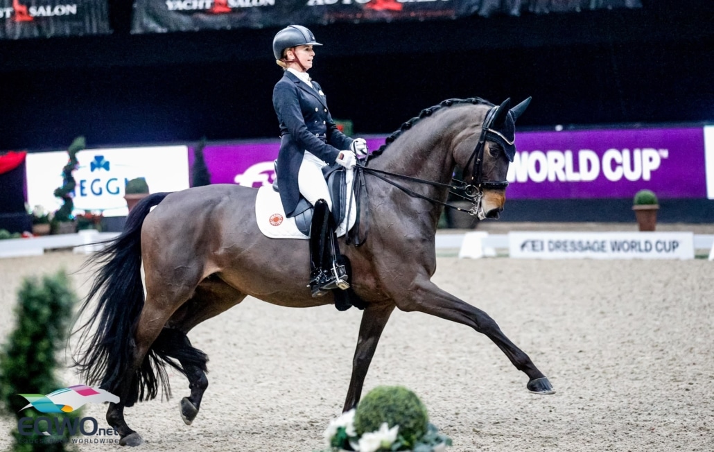 Absolute Harmonie und mit 87,960% der Weltcupsieg für Jessica von Bredow-Werndl und TSF Dalera BB. © EQWO.net