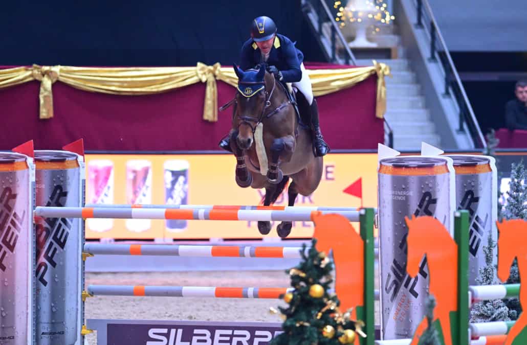 Tobias Bachl (GER) sprang mit Olga B noch auf Rang zwei im CSI3* Opening. © Daniel Kaiser