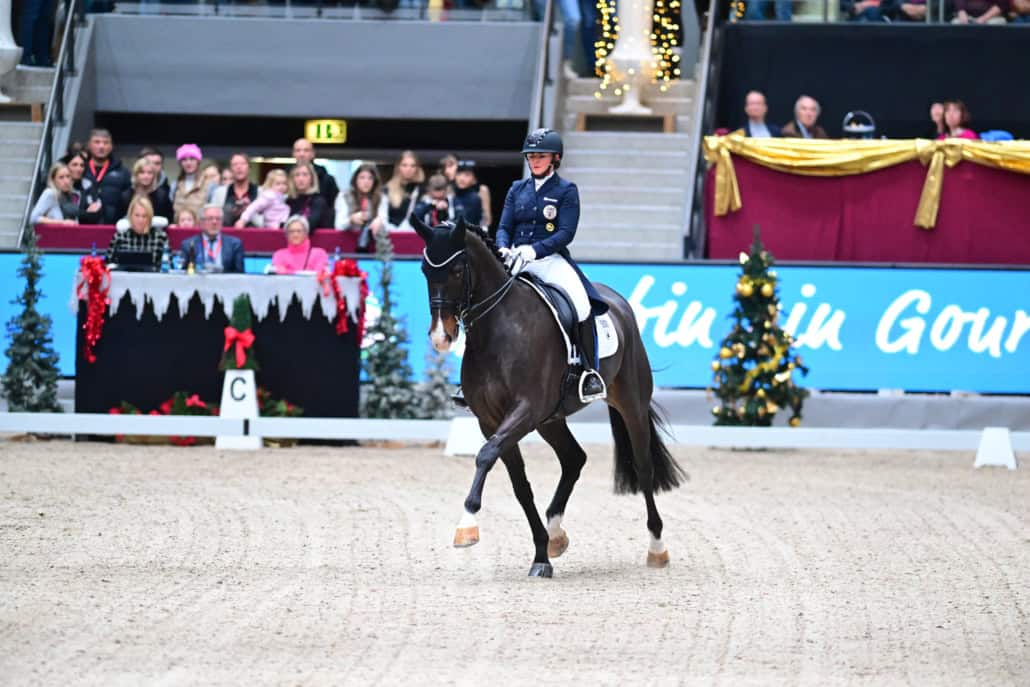 Lokalmatadorin Diana Porsche (AUT/S) platzierte sich gemeinsam mit ihrem neuen Spitzenpferd Dahoud auf dem Special-Podium. © Daniel Kaiser