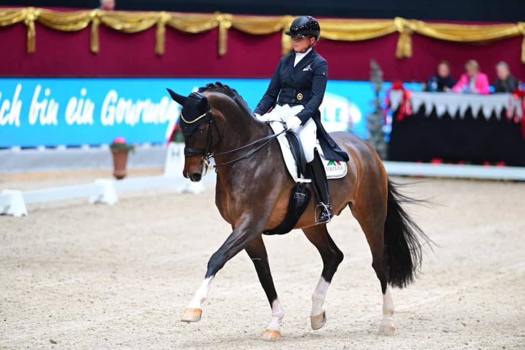 Dayman tanzte unter Dorothee Schneider (GER) zu neuem persönlichen Highscore und erhielt 74,744 %. © Dorothee